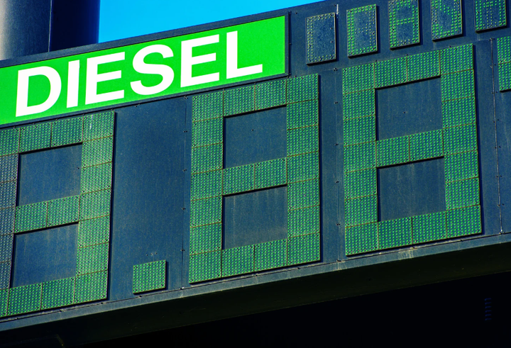 Diesel Slips Further
